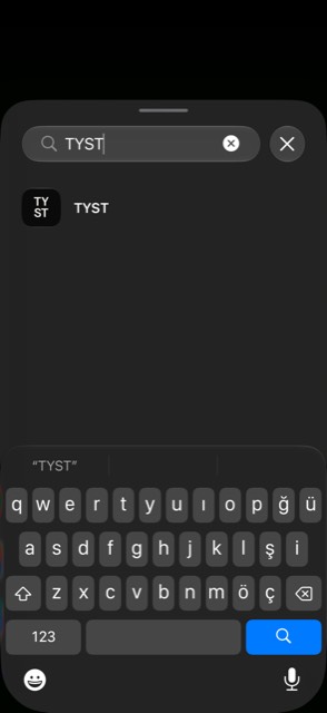 Widget galerisinde TYST aranıyor.